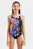 Дитячий чорний купальник PAINTING SWIMSUIT V BACK