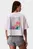 Жіноча біла футболка CROPPED BOXY FLORAL