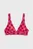 Женский розовый лиф от купальника в клетку PUMA Women's Swim Bra