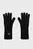 Женские черные шерстяные перчатки MINIMAL MONOGRAM GLOVES