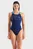 Жіночий темно-синій купальник FLOWING SWIMSUIT V BACK