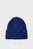 Детская синяя шапка MONOGRAM RIB BEANIE