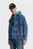 Мужская синяя джинсовая куртка klj logo denim bomber jacket