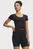 Женский черный топ Vanish Seamless Crop Zip SS