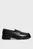 Жіночі чорні шкіряні лофери LOAFER W/M BAR SAFF LTH