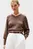 Женский коричневый пуловер CO JERSEY MID GG V-NK LS