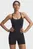 Женский черный комбинезон Motion Shorts Bodysuit