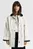 Женская белая парка CONTRAST COLLAR SALING JACKET