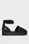 Женские черные эспадрильи FLATFORM ESPADRILLE SLING MG