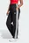 Женские черные спортивные брюки Essentials 3-Stripes Open-Hem French Terry Joggers