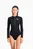 Женский черный гидрокостюм PUMA Swim Women Long Sleeve Surf Suit