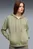 Женское оливковое худи HER Relaxed Full-Zip Hoodie Women