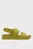 Женские салатовые кожаные сандалии FLAT SANDAL EYELET