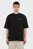 Мужская черная футболка Signar Oversized Waffle Tee