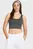 Женский серый топ Meridian Fitted Crop Tank