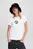 Женская белая футболка klj slim fit monogram