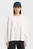 Женский белый лонгслив A line oversized