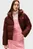 Женская коричневая куртка HOODED PUFFER