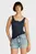 Жіноча темно-синя майка SLIM BUTTON TANK