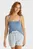 Жіночий синій топ TJW SLIM GMD RIB STRAP TOP