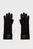 Женские черные кашемировые перчатки CASHMERE CHUNKY OPEN RIB GLOVES
