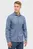 Чоловіча темно-синя сорочка з візерунком SLIM FIT