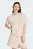 Жіноча бежева футболка SOFT LUX LOOSE