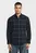 Чоловіча темно-синя картата сорочка Bristum 2.0 Slim Shirt l/s/