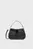 Жіноча чорна шкіряна сумка