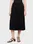 Жіноча чорна плісирована спідниця FLUID PLEATED MIDI SKIRT