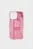 Розовый чехол для телефона Diesel Oval D Glitter Case SS24 for iPhone 15 Pro Max