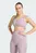Женский сиреневый топ Optime Essentials Workout Zip-Front Medium Support