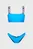 Женский синий купальник ELASTIC SOLID BIKINI BANDEAU