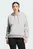 Женское светло-серое худи Holiday 3-Stripes Fleece