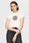 Женская белая футболка SLIM RAGLAN CREST C-NK SS