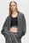 Жіночий сірий бомбер RELAXED WASHED ZIP
