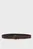 Мужской темно-коричневый кожаный ремень