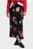 Жіноча чорна спідниця з візерунком MIDI FLORAL PRINT A-LINE
