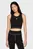 Жіночий чорний топ CREST CONTRAST SEAM FITTED
