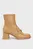 Женские бежевые кожаные ботильоны DOTTSY - MOCCASIN BO