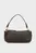 Жіноча темно-коричнева шкіряна сумка SLOUCHY LEATHER SMALL CONV
