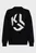 Женский черный джемпер regular monogram crew