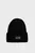 Чоловіча чорна шапка FINE COTTON RIB BEANIE