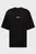 Мужская черная футболка HUSSEY BOXY TEE WASHED BLACK