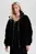 Женский черный бархатный пуховик MODERN WAISTED VELVET DOWN JKT