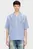 Мужская голубая рубашка в полоску CAMICIA