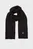 Мужской черный шарф COTTON BLEND LOGO SCARF