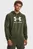 Мужское оливковое худи UA Rival Fleece Logo HD