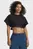 Жіноча чорна футболка Cropped Script SS Tee