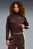 Женская коричневая спортивная кофта T7 ALWAYS ON Short Track Jacket Women